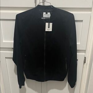 Topman Classic Black Bomber Jacket